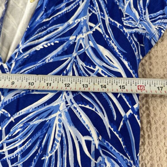 Lilly Pulitzer Sophiletta Dress Twilight Blue Early Riser Parrots Size Small - Picture 5 of 8